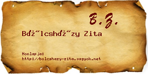 Bölcsházy Zita névjegykártya